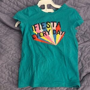 Cat & Jack Teal Fiesta Every Day Tee